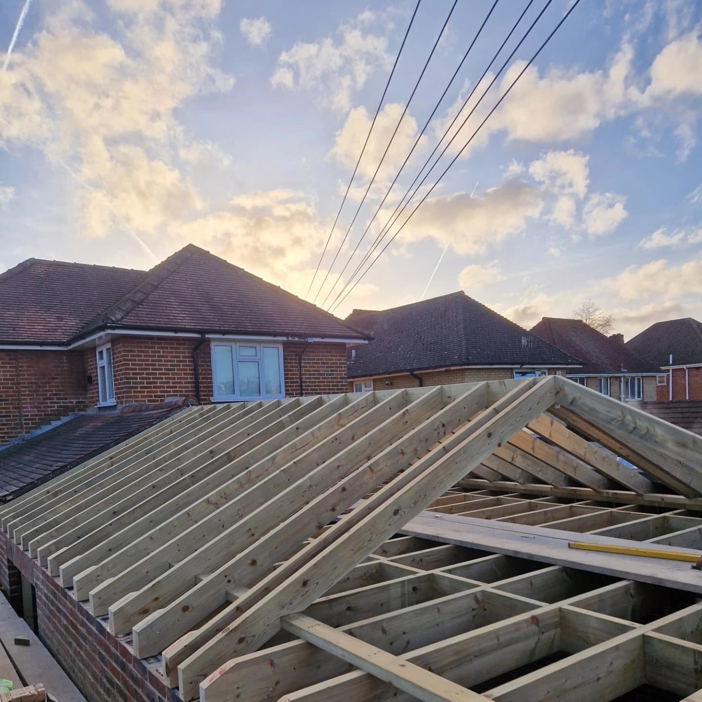 Traditional cut roof